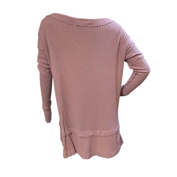 We the Free|Free People North Shore Oversized Thermal Waffle Knit Tunic Top XS - Picture 8 of 13